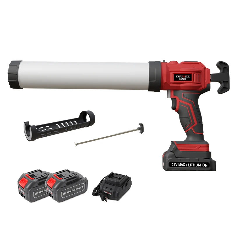 P4709F-2-12 21v Electric Caulking Gun Professional Cordless Caulk Gun For Caulking  With 2 Batteries And 1 Charger