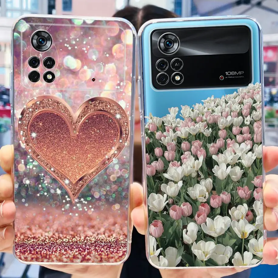 For Xiaomi Poco X4 Pro 5G Case Lovely Astronaut Silicone Capa Soft Phone Cover For Xiaomi Poco X4 GT Funda PocoX4 X 4 Pro Bumper