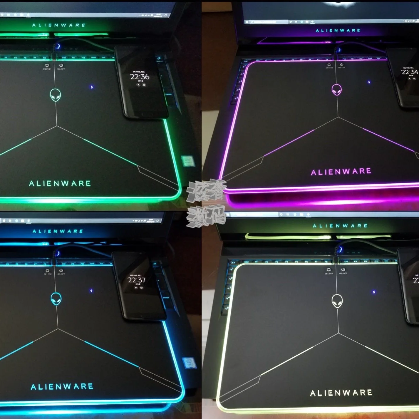 

Мышка с подсветкой pad RGB игровой коврик для мыши
