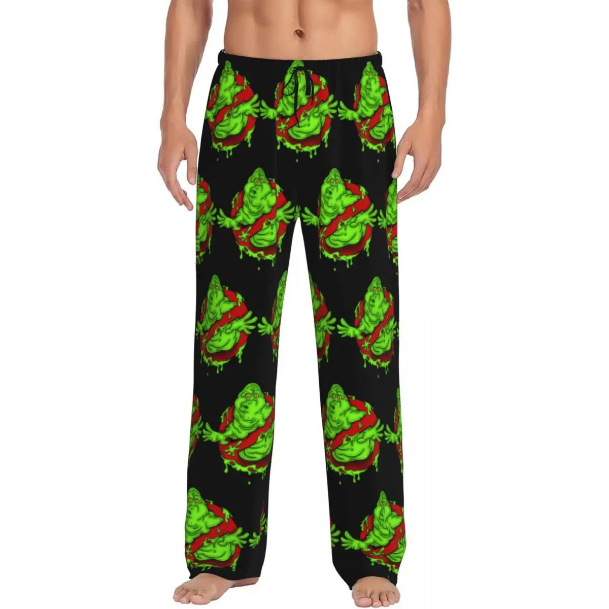Custom Ghostbusters Monster Movie Ghost Busters Pajama Pants Men Sleepwear Sleep Lounge Bottoms with Pockets