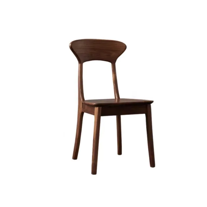 

Solid wood chair Black walnut dining chair Light luxury minimalist home armchair Modern simple cloud book