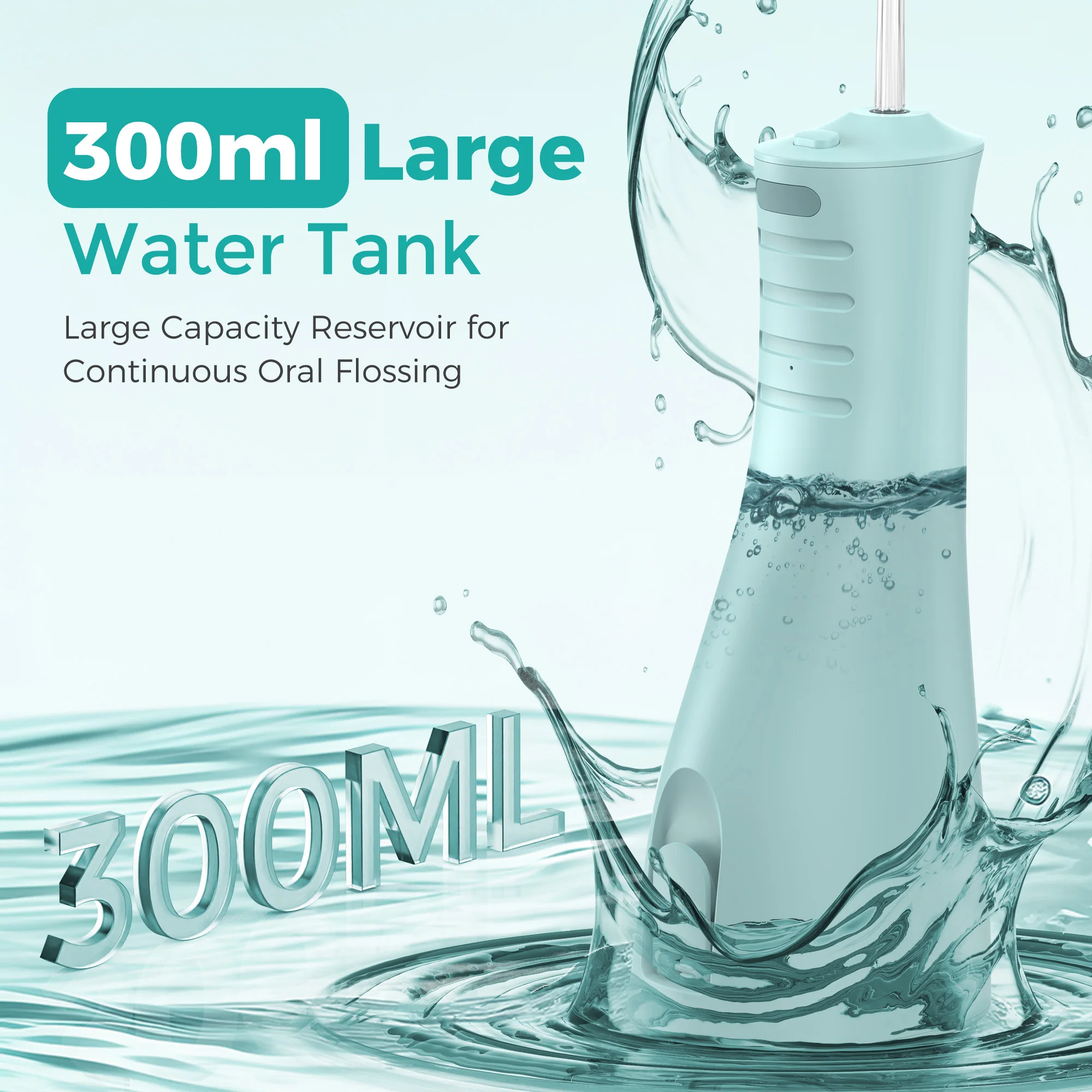 المحمولة عن طريق الفم الري USB قابلة للشحن 5 طرق جهاز تنظيف الأسنان بالماء الأسنان المياه النفاثة 300 مللي خزان المياه IPX7 مقاوم للماء منظف الأسنان