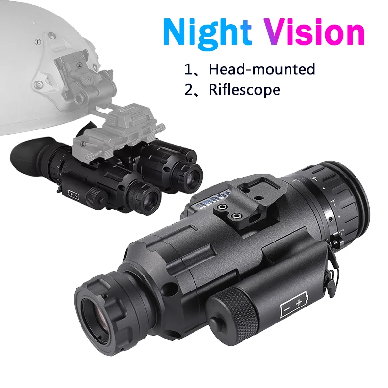 New Tactical Military 500M Night Vision Scope Viewer HD Imaging HD Helmet Mounted Night Vision Goggles For Huting Observation