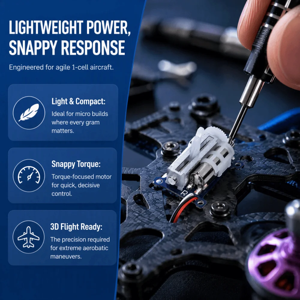 1.5g Weight Micro Linear Actuator 0.2.4kg/cm Torque Coreless Motor Digital Analog Servo JST 1.25 Connector 0.15sec Speed