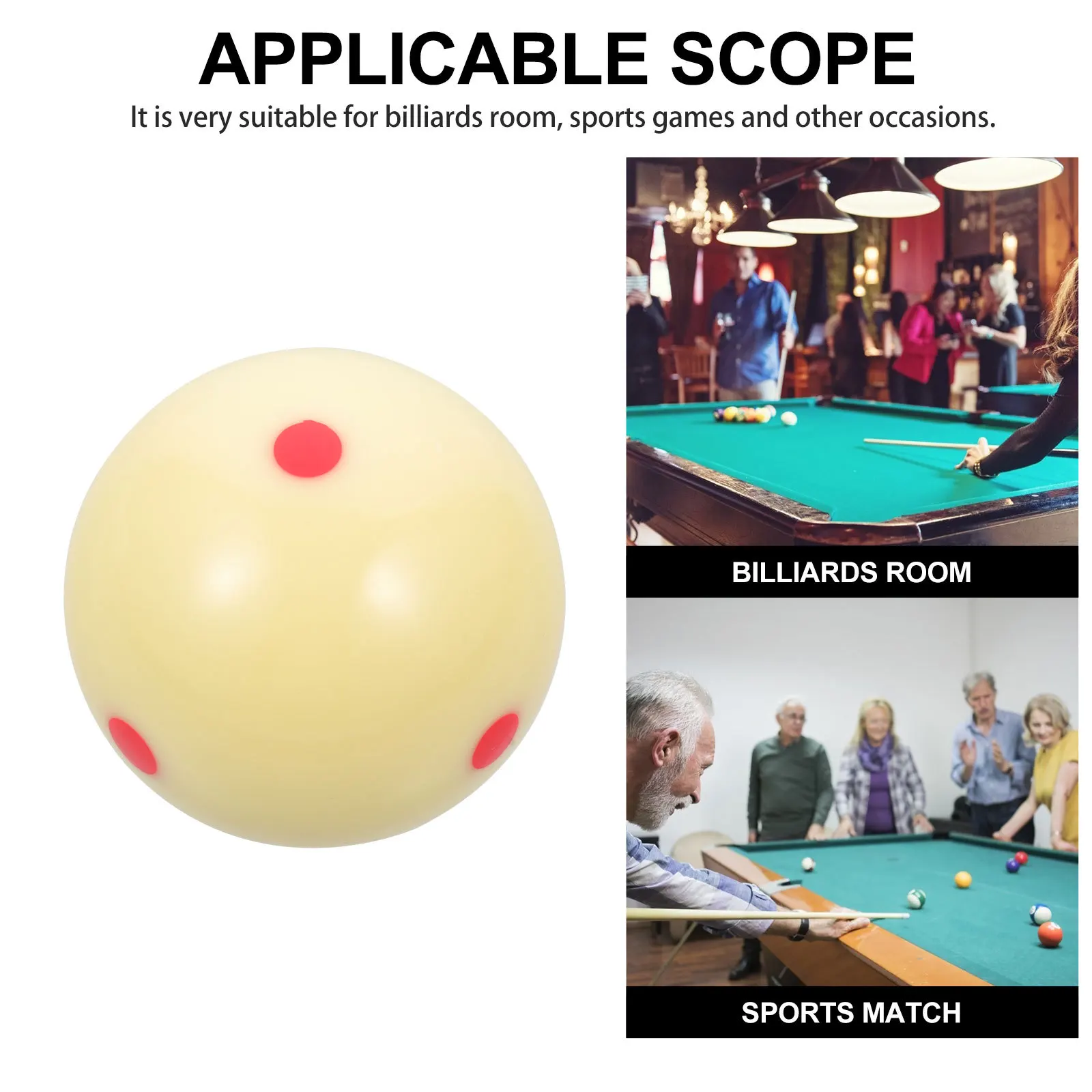 كرات بلياردو عالية الجودة من الراتنج مقاومة للخدش كرات حمام سباحة احترافية لجميع مستويات المهارات هدية مثالية للاعبين الأصدقاء #3