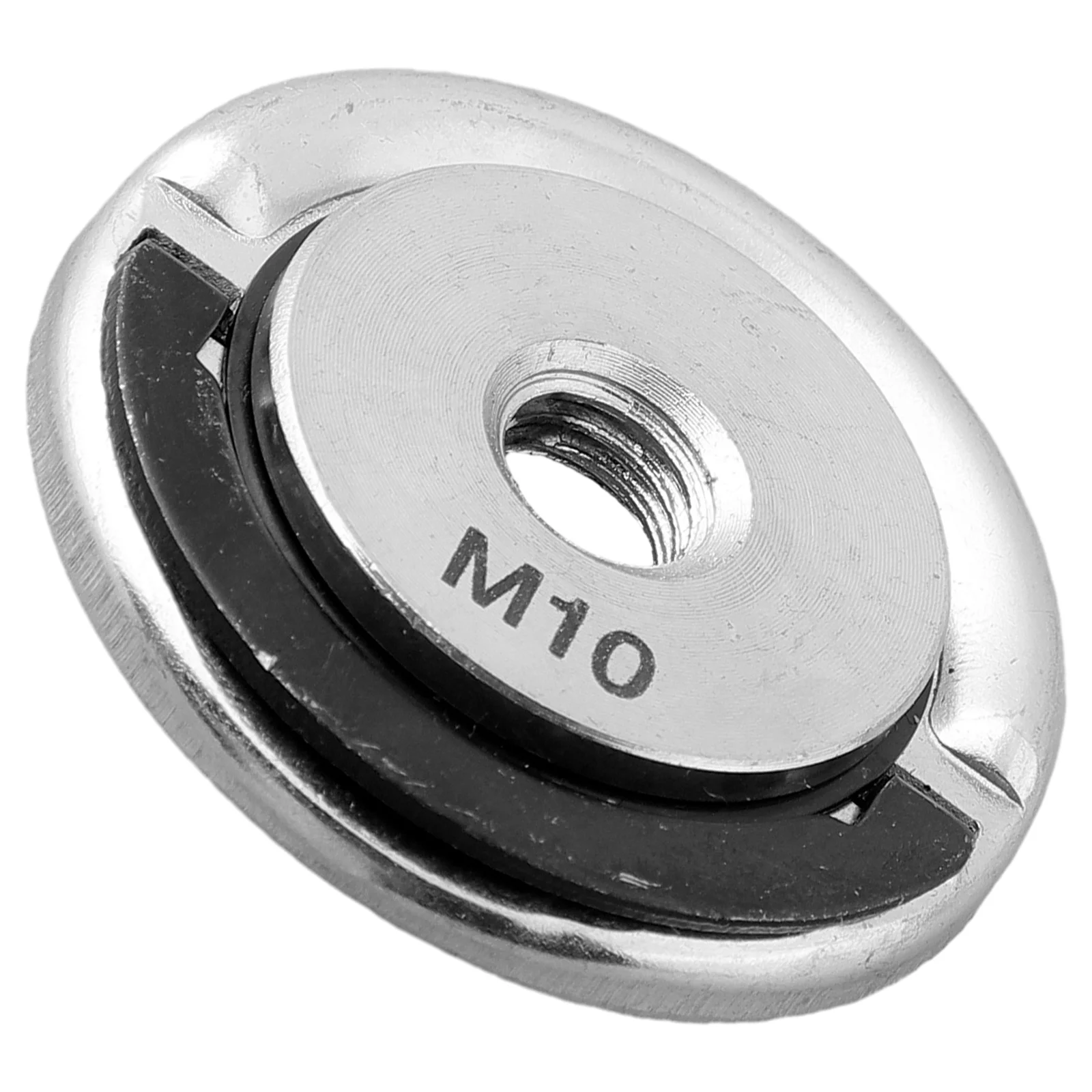 1pc M10 Quick Release Self-Locking Grinder Pressing Plate Flange Nut Power Chuck Thread Angle Grinder Power Tools Hardware
