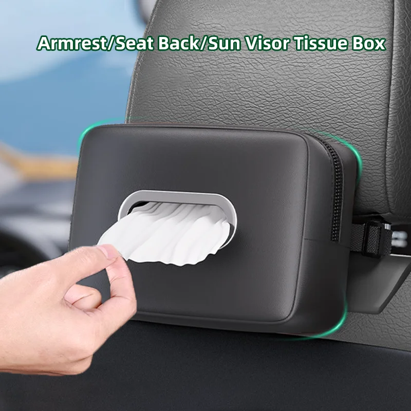 Car Tissue Box Holder for Honda nx500 Civic Accord CRV HRV Jazz Odyssey Center Console Armrest Napkin Box Backseat Tissue Case