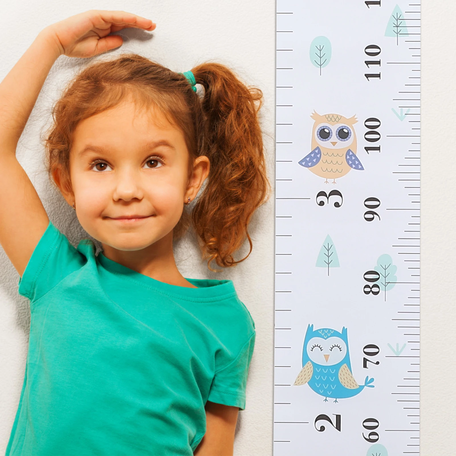 

1Pcs Creative Kids Growth Height Chart Wall Ruler Removable Animal Design Wall Decor
