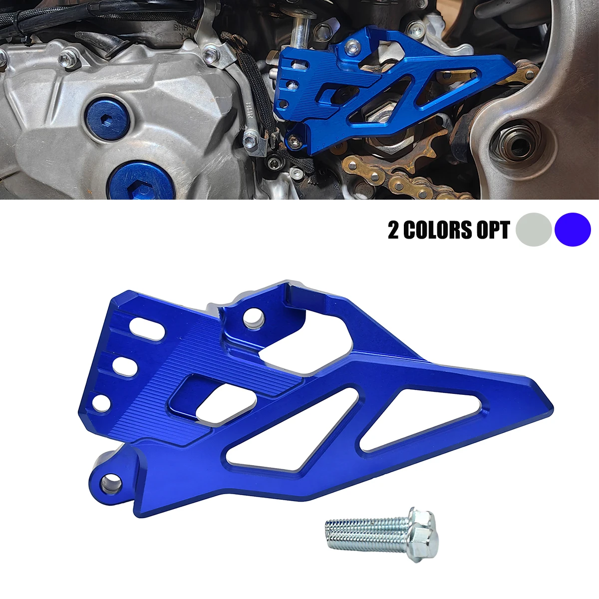 Motorrad-Kettenradschutz aus CNC-Aluminium für Yamaha YZ450F YZ450F 50TH WR450F YZ450FX 2024