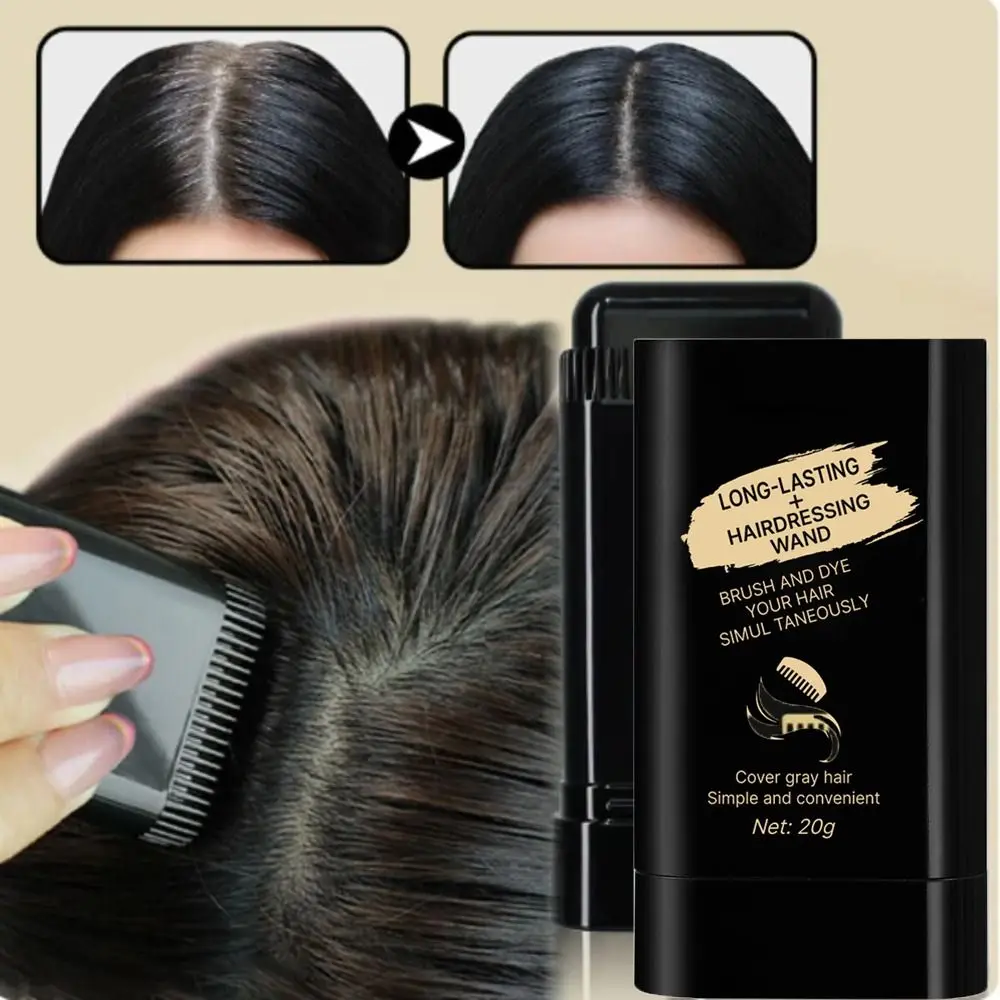 New Waterproof Comb Hair Dye Black Color Sweat-proof Hair Colouring Cream Easy to Use 2 in 1 Instant Dye for Gray Hair Coverage