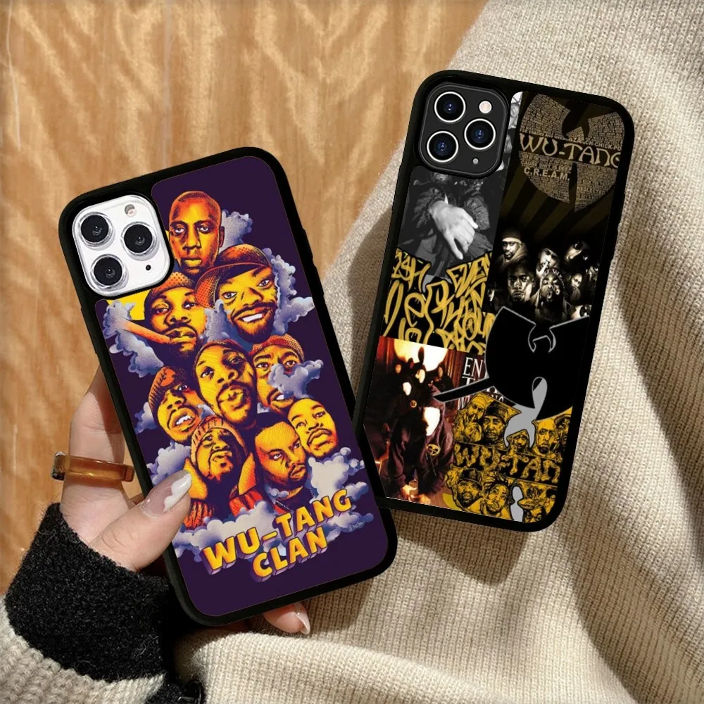 Hip-Hop Band W-Wu-Tang Phone Case Silicone PC+TPU For For IPhone 11 12 13 14 15 16 Plus Pro Max Cover