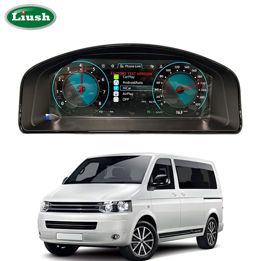 Quality Dashboard Player For VW Transporter T5/T6 LCD Digital Cluster Instrument Speedometer For Volkswagen Caravelle Multivan