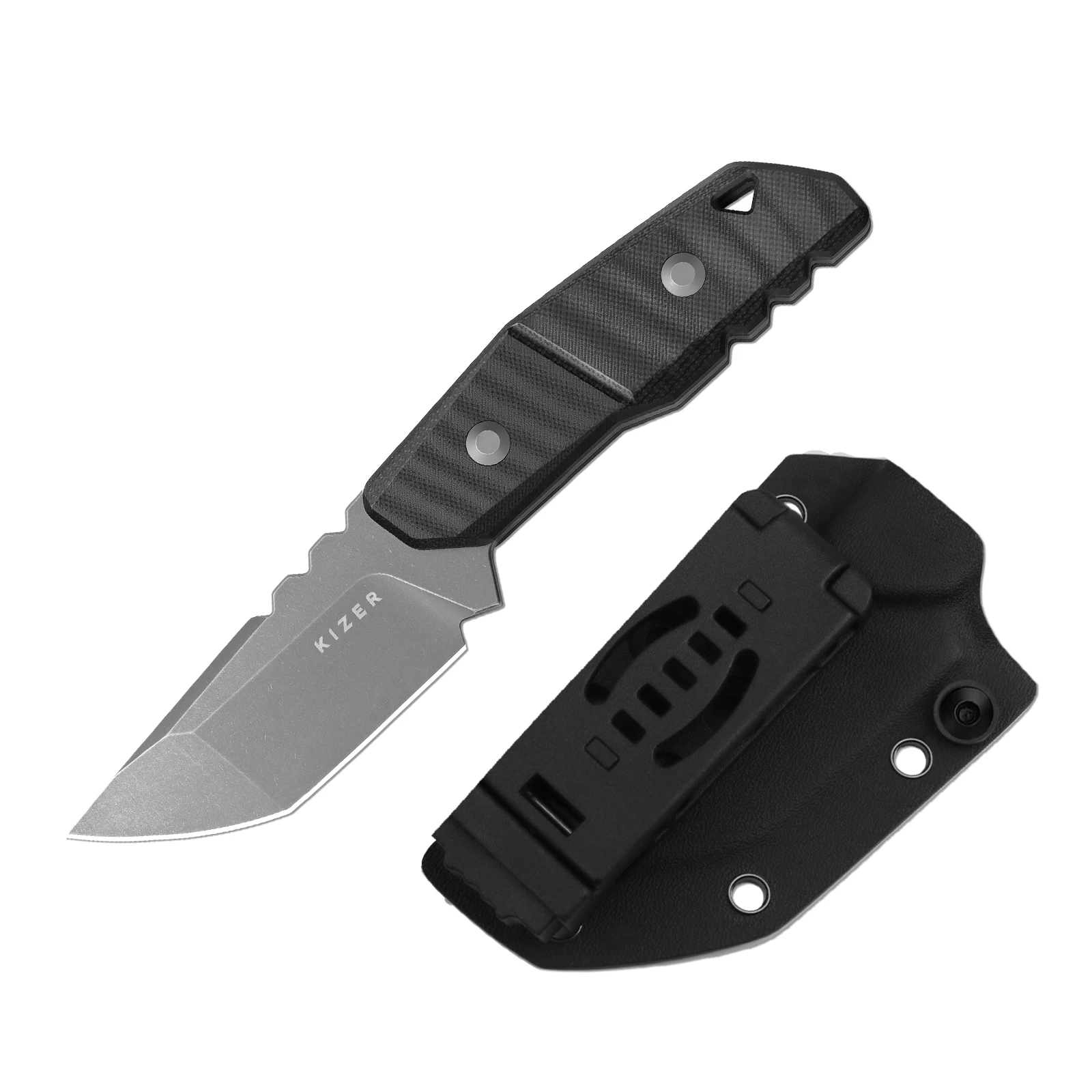 Kizer شفرة مثبتة سكين 1086A1/A2 كوارتز 2025 جديد G10 مقبض AEB-L شفرة فولاذية سكين ثابت للصيد