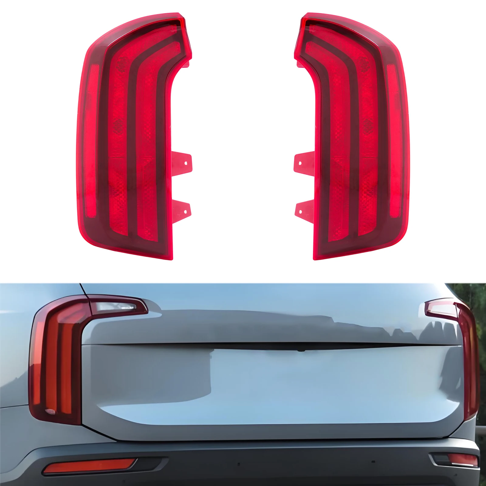 

Левый внешний задний фонарь, внешний задний фонарь, галогенный внешний задний фонарь для Kia Telluride S/LX 2020-2022 гг. (только для галогенных моделей)