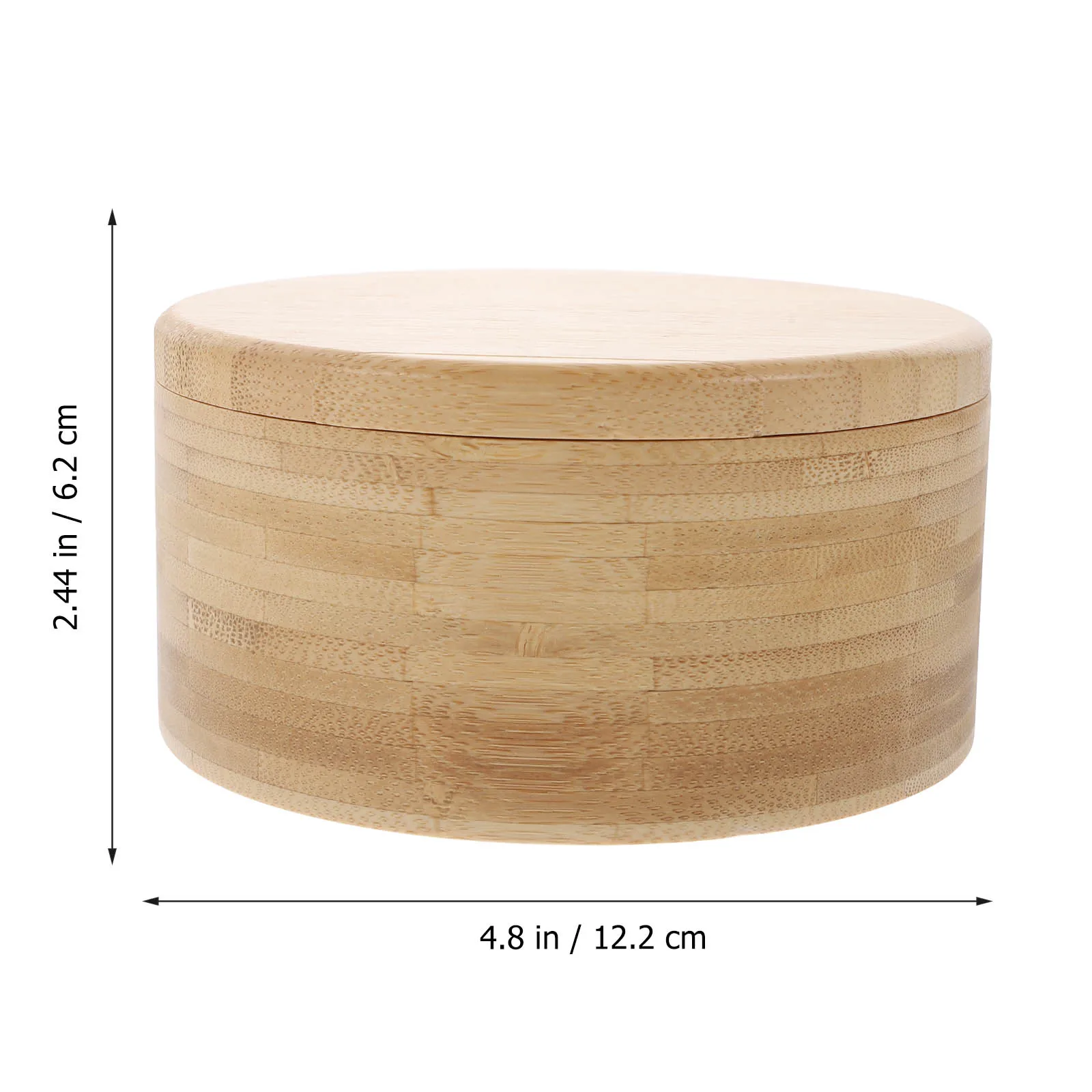 

1pc Bamboo Spice Seasoning Container Salt Storage Jar Kitchen Condiment Jar Eco-friendly Crack Resistant