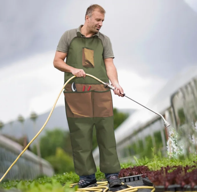 Horticultural leg protection apron multiple pockets garden trimming Oxford cloth wear-resistant dirt resistant work clothes