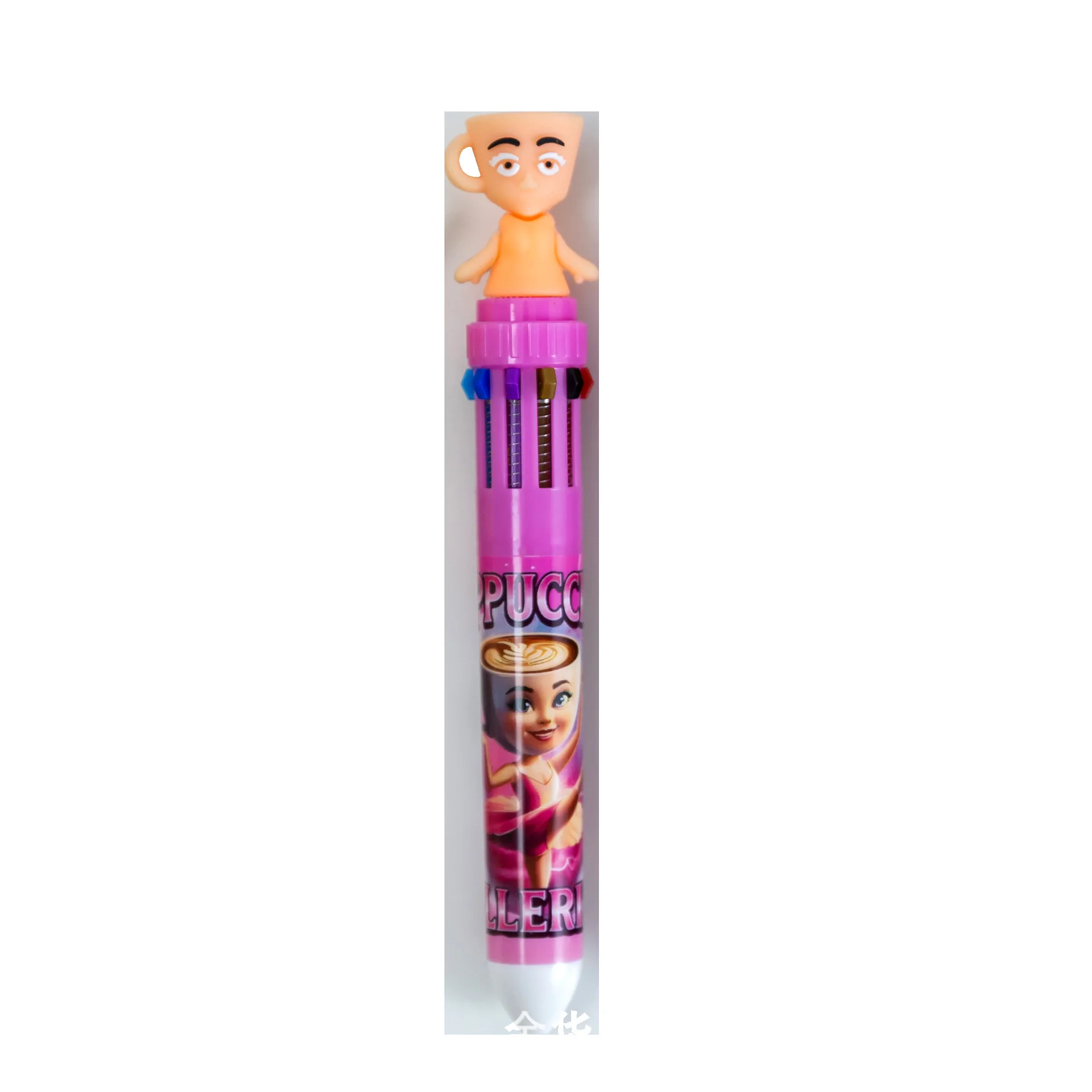 12-unidades-atacado-caneta-esferografica-de-brincadeira-shanhaijing-caneta-de-dez-cores-artigos-de-papelaria-estudantil-com-desenhos-animados-estrangeiros-presentes-atacado-volta-as-aulas