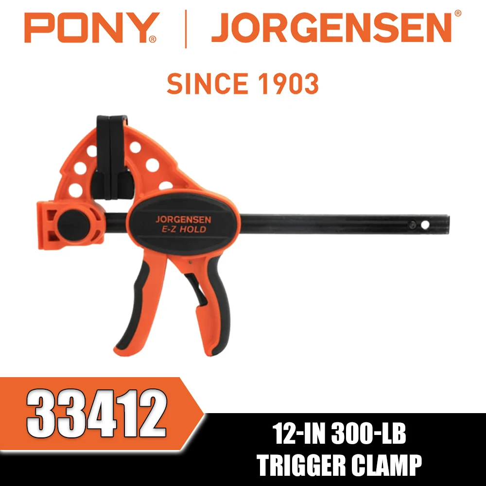 PONY&JORGENSEN 33406 33412 33418 33424 33436 300-lb Trigger Clamp Carpentry Jigs and Fixtures Fastening Tools