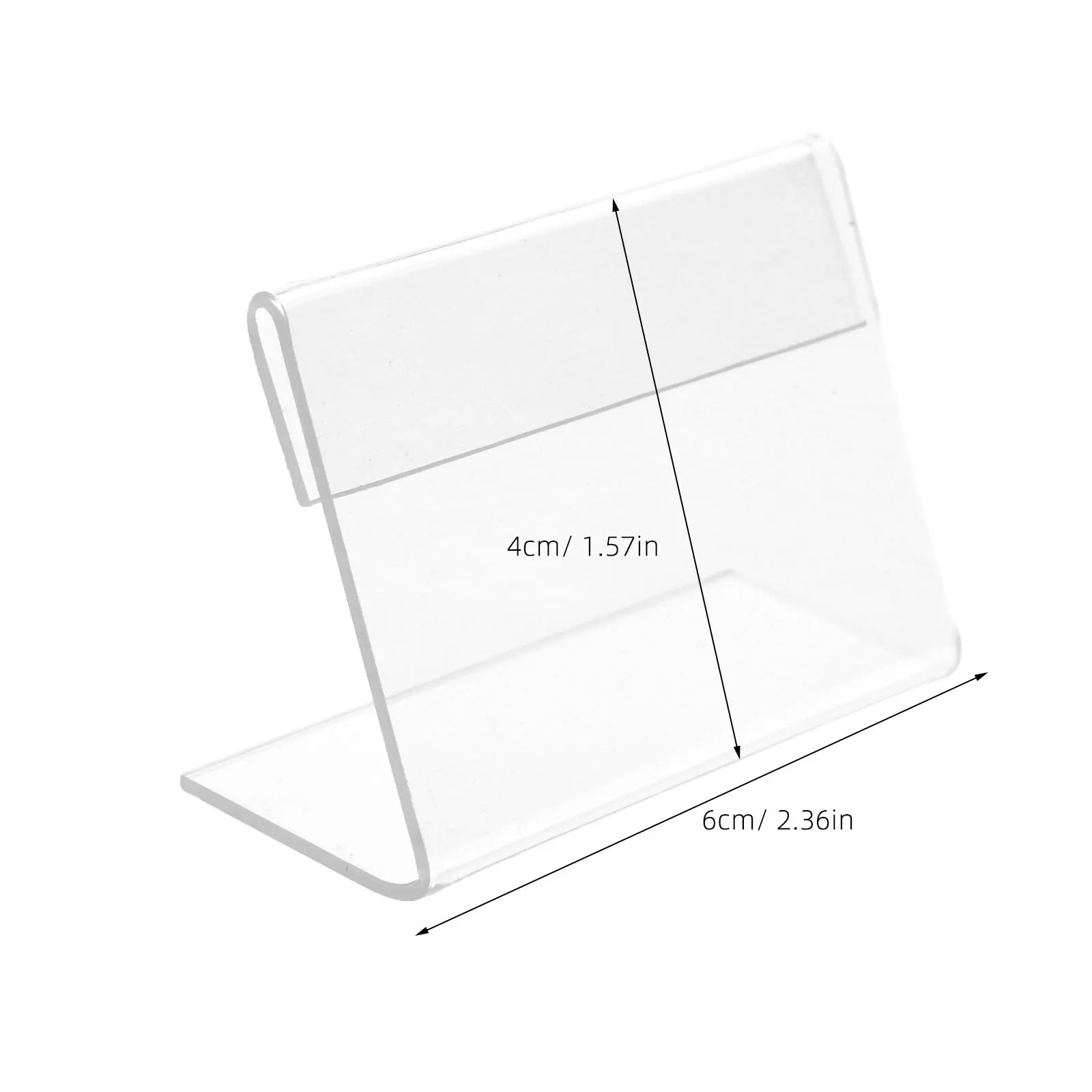 20Pcs High Clarity Acrylic L Shaped Slanted Sign Holder Display Stand for Instructions Special Offers Paper Cards Retail Store