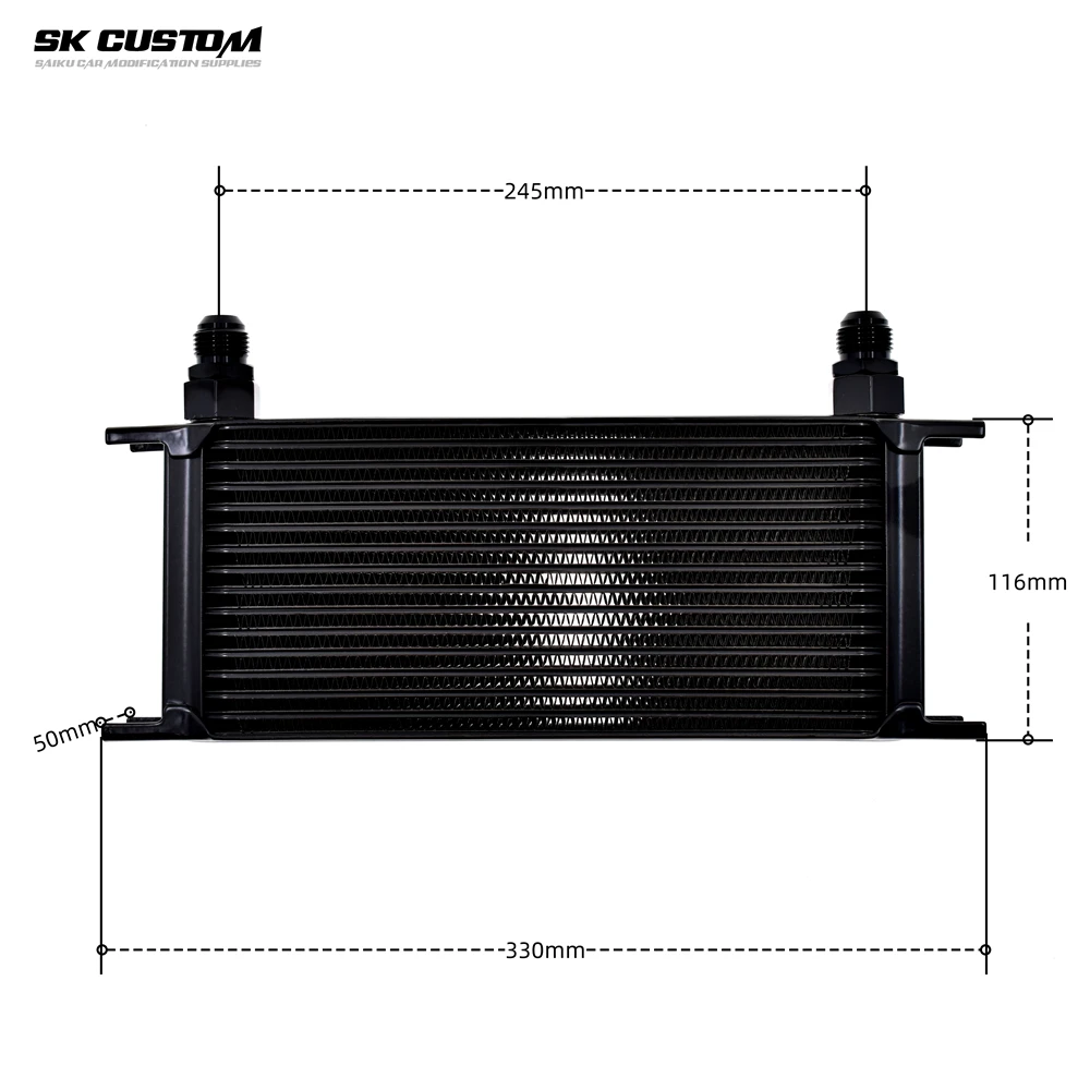 SK CUSTOM For Audi B8 3.2L A4L A6 C7 2.4L 2.5 2.8 3.0 Q7 A5 EA837 Engine Oil Filter Cooler Kit Adapter Radiator Car Modification