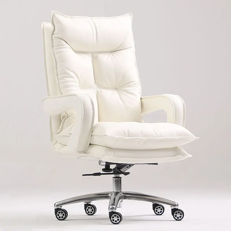 

Recliner Mobile Office Chair Boss Ergonomic White Comfy Office Chair Dining Accent Luxury Chaise De Bureaux Salon Furniture