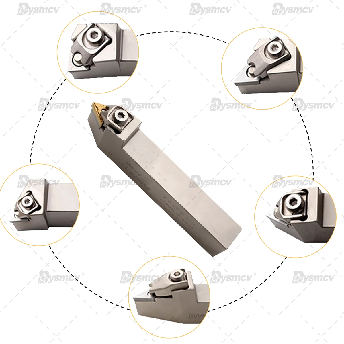 1pc B-type Cylindrical Turning Tools White Holder BWLNR/L BTENN BVVNN BCLNR/L BDJNR/L BTJNR/L BVJNR/L CNC Lathe Cutter For Metal