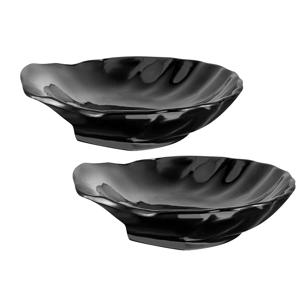 

2 Pcs Dish Soap Dish Shell Holder Elegant Design Non Slip Plastic Small Container Bathroom Organization