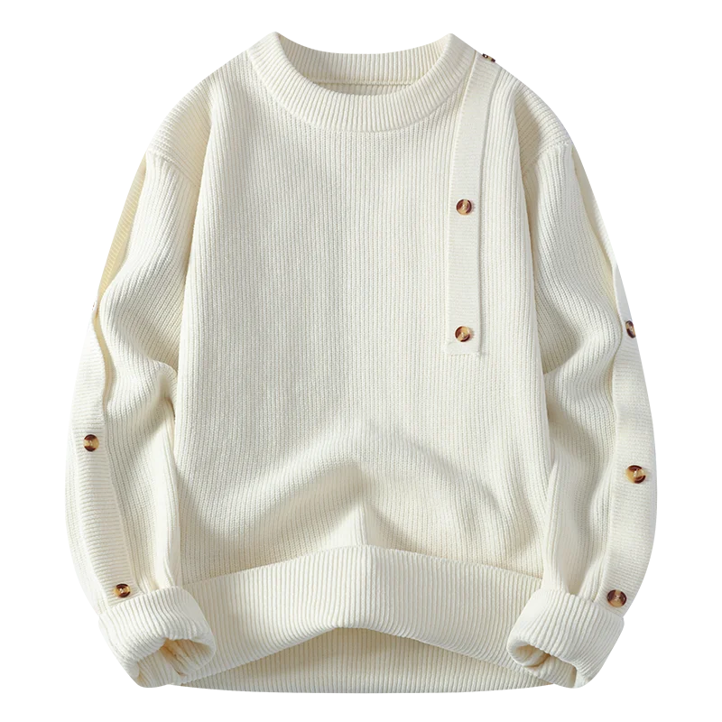 เสื้อสเวตเตอร์ไหมพรมคอเต่าแฟชั่นสำหรับผู้ชาย ฤดูใบไม้ร่วง ฤดูหนาว เสื้อกันหนาวถักไหมพรมสีพื้น หนา สไตล์วัยรุ่น หลวมๆ สตรีทแวร์