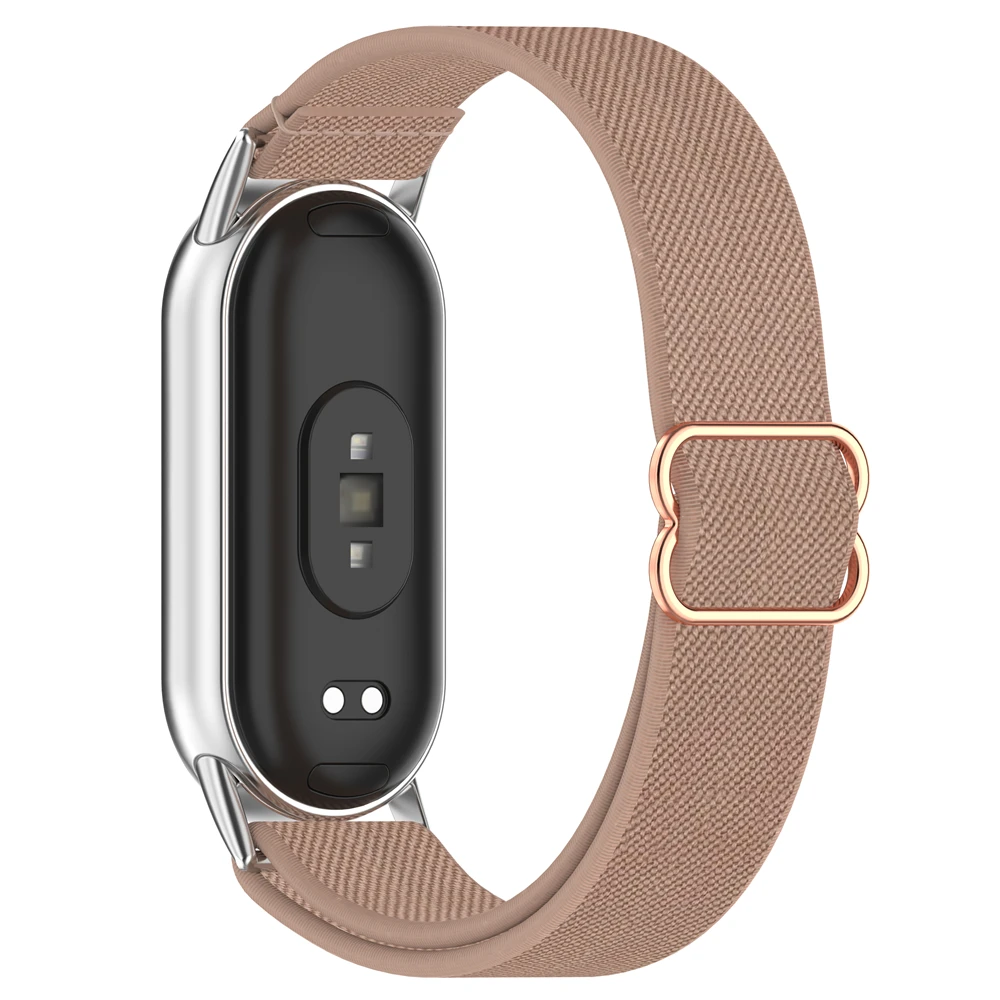 สายนาฬิกาสําหรับวง Xiaomi Mi 8 8NFC 9 9NFC สายถักยืดไนลอนกีฬานาฬิกาวงสายรัดข้อมือแบบนุ่ม