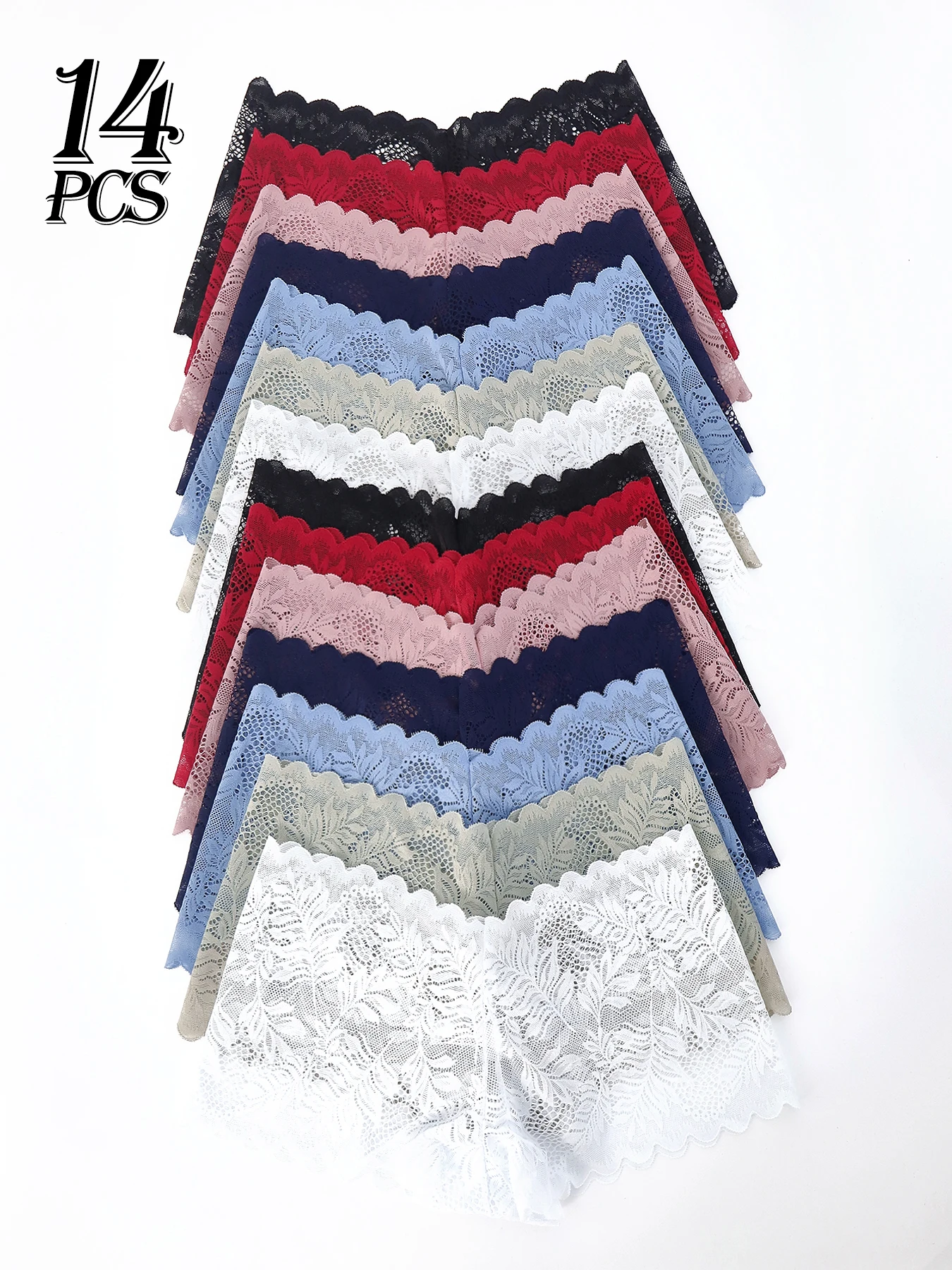 

Комплект женского кружевного нижнего белья со средней талией и плоским углом, сексуальное кружевное женское нижнее белье, сексуальное, мягкое и удобное.