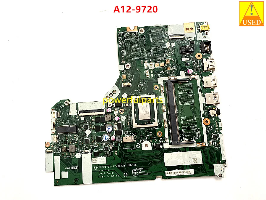 DG526 NMB341 motherboard for Lenovo IdeaPad 320-15ABR mainboard with A12-9720 CPU Working Good