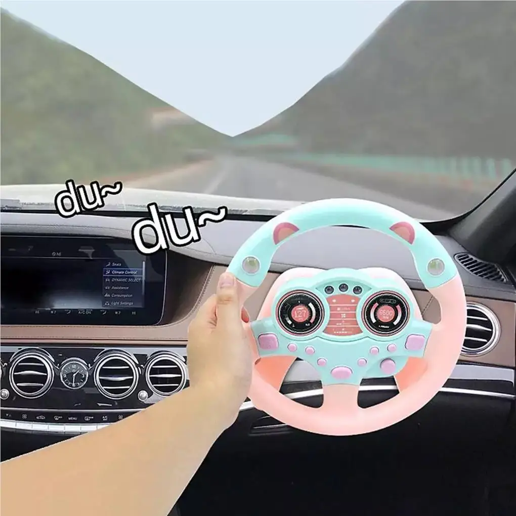 School Children Simulation Steering Wheel Early Learning Educational Electric Interactive Sounding Toy Birthday Gift