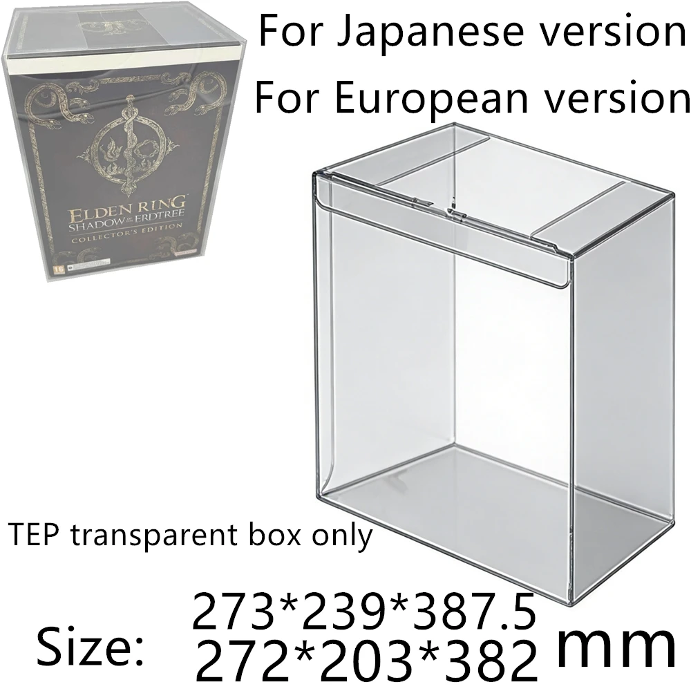 

Transparent Box Protector For Elden Ring: Shadow of the Erdtree/PS5 Collect Boxes TEP Storage Game Shell Clear Display Case