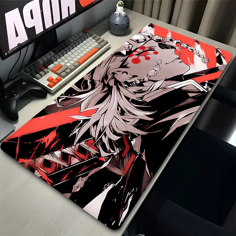 

Mouse Pad Gaming Laptops Keyboard Mat Deskmat computer Accessories Desk Protector PC carpet Demon Slayer Uzui Tengen Mousepad XL