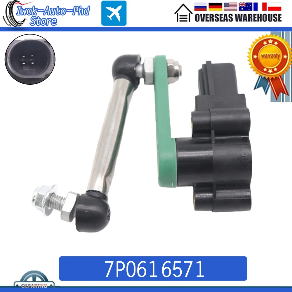 

7P0616571 Headlight Level Sensor Rear Liquid Level Sensor For Porsche Cayenne 958 92A 2013 For Volkswagen Touareg 7P 2012