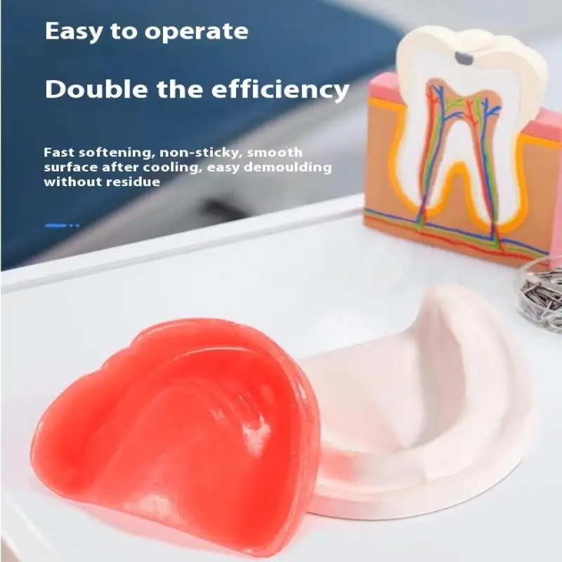 1 Pair U-Shape Dental Rim Model Base Plate Wax Hard And Soft Occlusal Wax Denture Casting Bite Block Dentistry Lab Material view 5