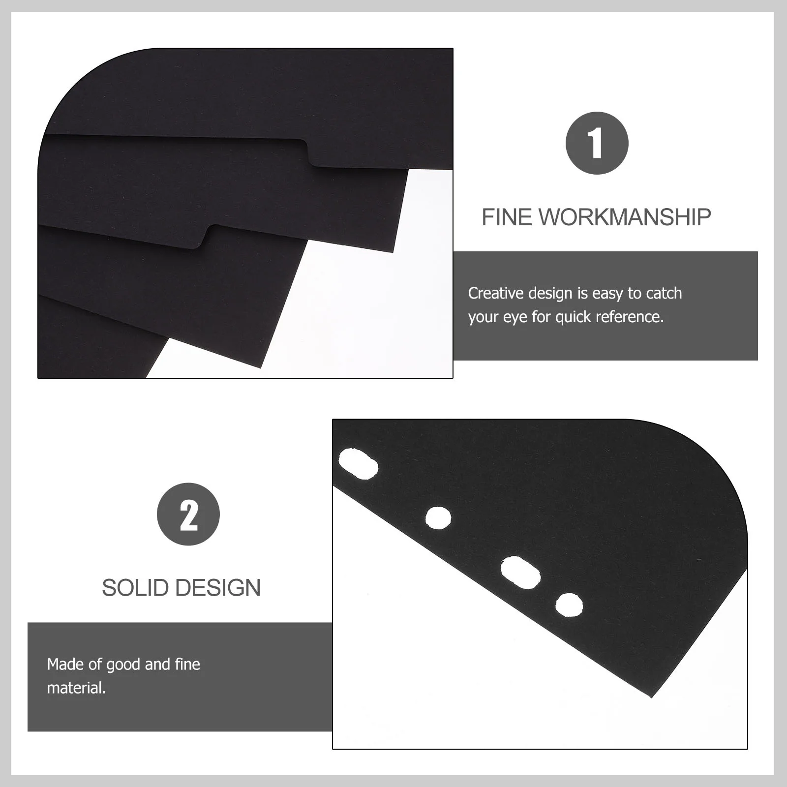 

A4 Binder Dividers Index Page Separators Detachable Notebook Paper Dividers For Planner Organizer Ring Binder Tabs Notepad