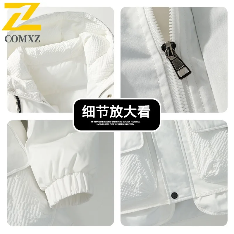 COMXZ الرجال الخبز سترة 2025 جديد كل مباراة التزلج رحلة مقاوم للماء ركوب الدراجات وسادة مبطنة المألوف تسلق الصخور جواكت شتوية