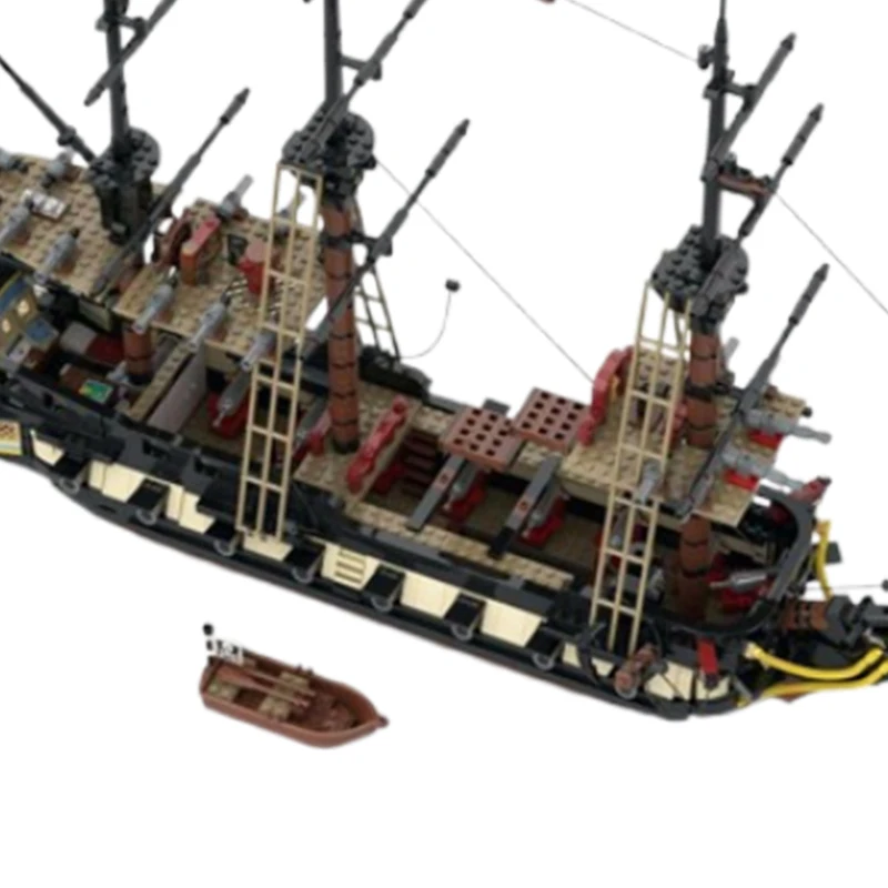 1901PCSSpot small particle MOC military pirate flag ship military toy puzzle DIY model gift ornament