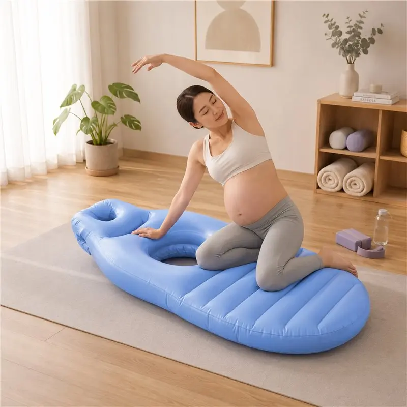 Pregnancy Mattress With Hole Inflatable Maternity Bed For Stomach Sleeping Back Pain Relief Includes Electric Pump US Plug