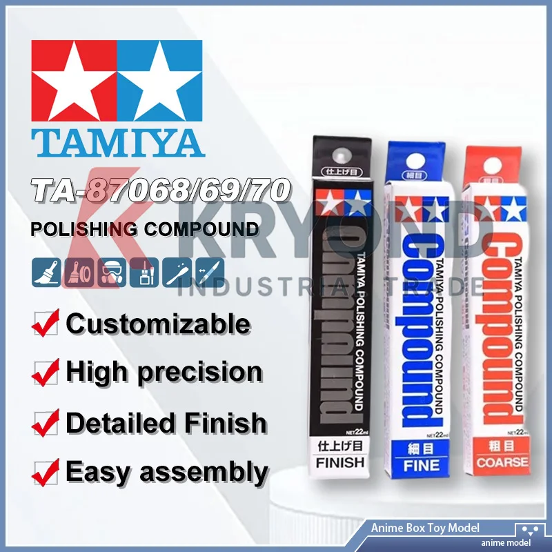 Tamiya TA-87068/69/70 22ml Paint Set for Model Kits Lacquer and Acrylic Colors for Plastic Model Building Crafting and Detailing