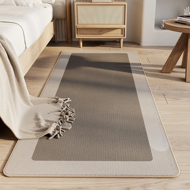 Master Bedroom French Simple Carpet 2025 New Living Room Bedside Strip Carpets Easy Care Comfortable Line Coffee Table Sofa Rug