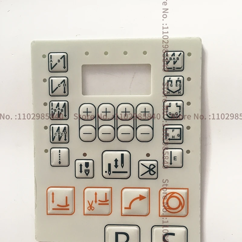 QIXING ZHONGBANG ZHONGYI ZOJE Control Box Operation Panel Sheet Board Membrane Keypad Switch Paper Sticker Industrial Sewing