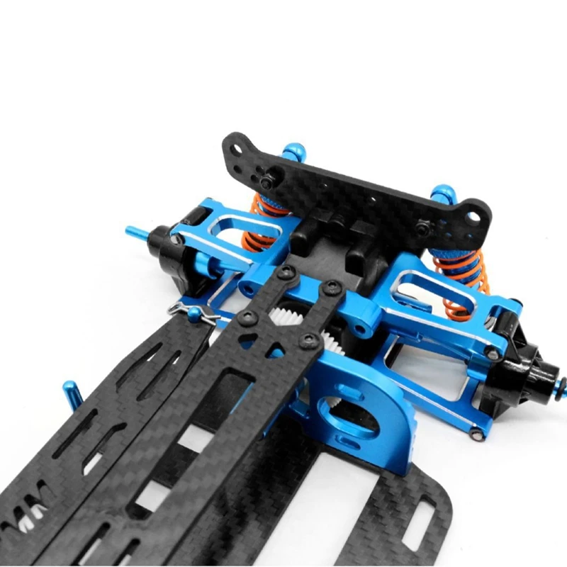 New Aluminum Shaft Drive Carbon Brazed Frame 1/10 4Wd RV Frame Kit for Tt01 Tt01E Car [No.68 Toy]