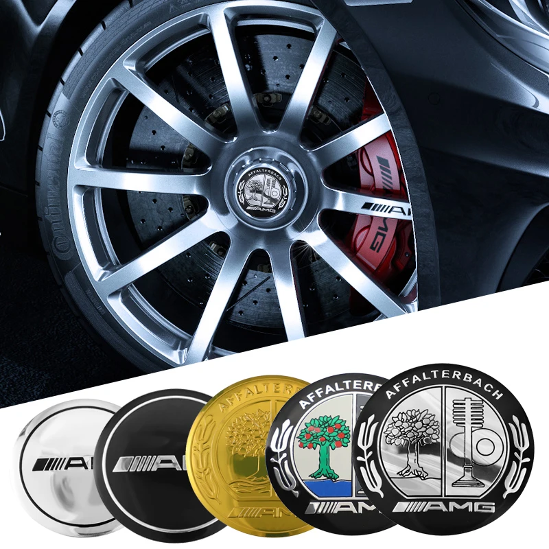 4Pcs 56mm Car Wheel Center Hub Cap Sticker Accessories For Mercedes Benz AMG W204 GLC CLA Brabus Smart Maybach W205 W203 W206