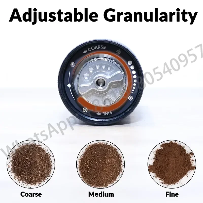 Portable Folding Adjustable Mini Camping Manual Coffee Grinder Stainless Steel Hand Crank Eco-Friendly 25g Capacity Metal view 5