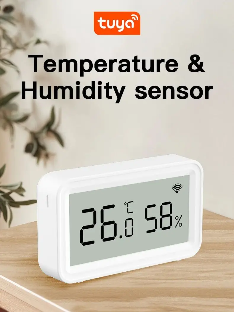 Tuya Zigbee 3.0 WiFi Temperatuur-vochtigheidssensor Slimme thermometer Hygrometer APP Afstandsbediening Werk met Yandex Alexa - afbeelding 2