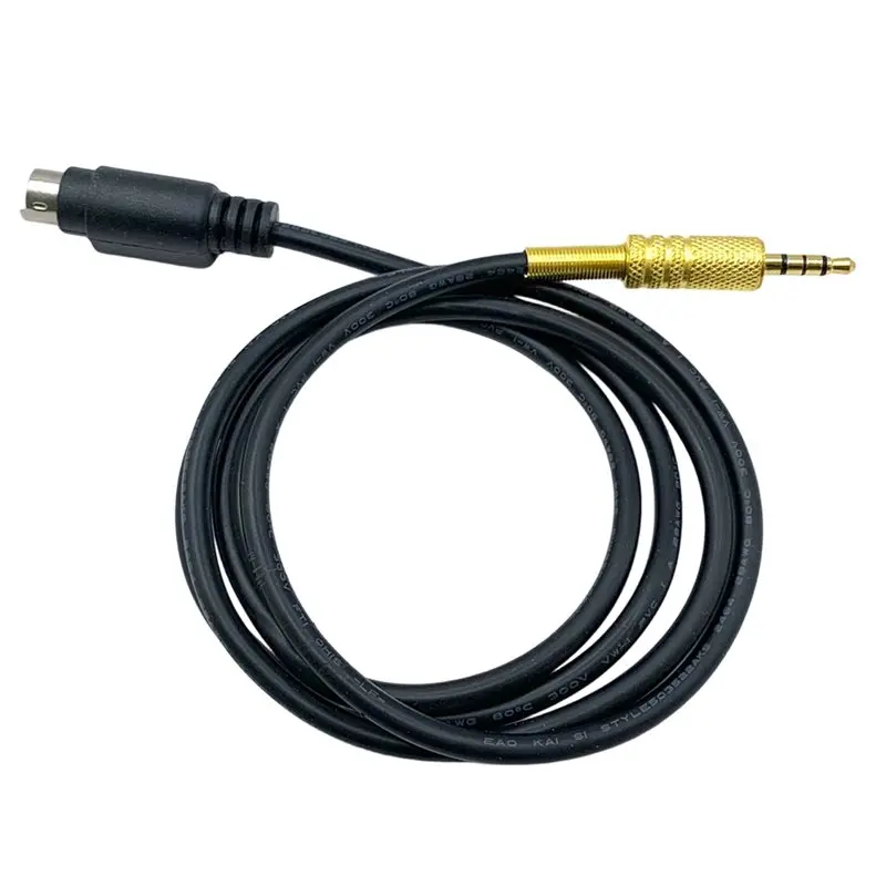 

ABKI-For YAESU FT-891/857/817/991/450D Compatible Radio Sound Card Connection Mini DIN 6 To 3.5Mm Audio PTT Adapter Cable