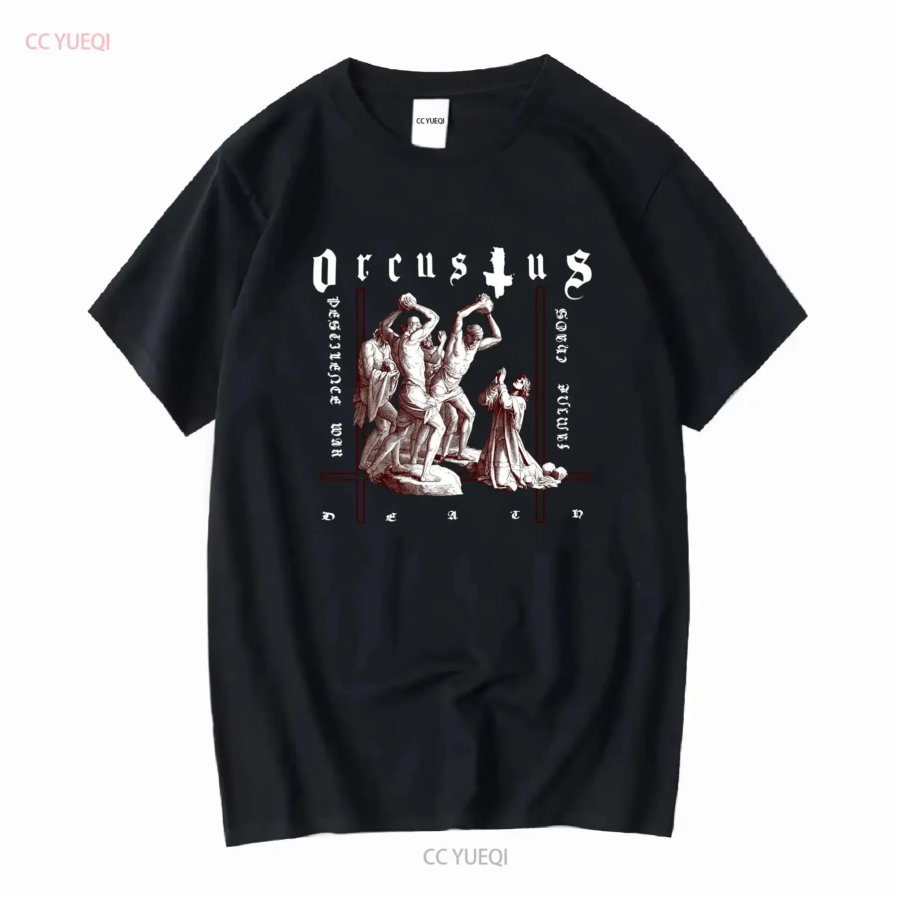 ORCUSTUS Death T Shirt XL The Chasm Inquisition Urgehal Urfaust Ulver long or short sleeves vintage Washed Stretched graphic