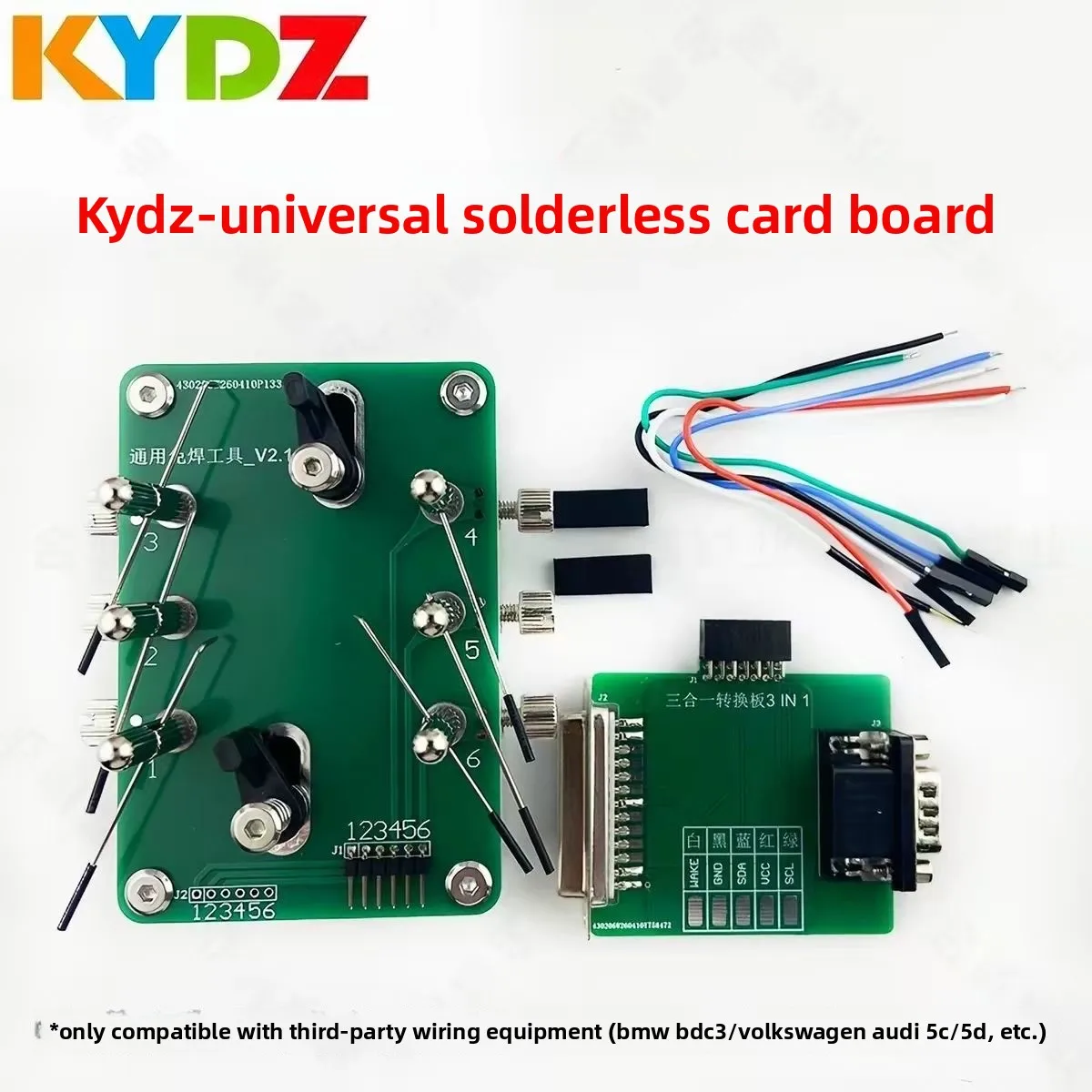 6 Points Adjustable Pogo Pin Test Jig Solder-Free Auto Key Fob PCB Reading Clip Universal LocksmithCarKeyRepairProgramming Tool